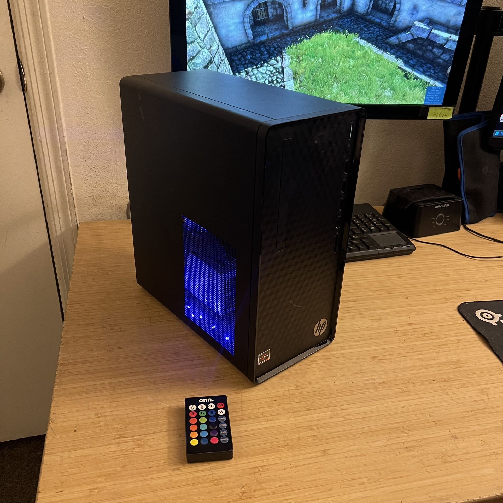 FAST Custom HP RGB Gaming PC / AMD Ryzen 4300G CPU / 16GB RAM / GeForce GTX 1650 GPU / 512GB SSD + 1TB HDD / WiFi / Windows 11 Pro