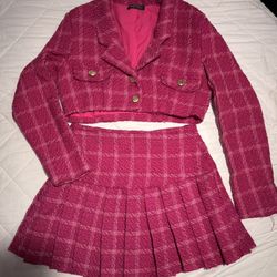 Pink Plaid Suit 