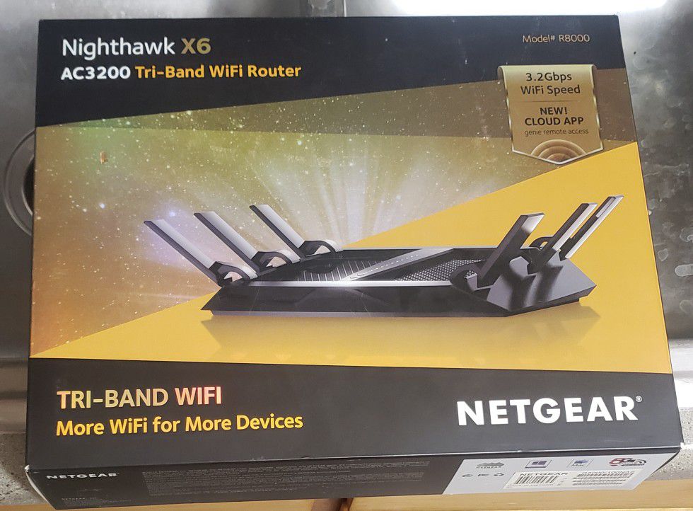 Nighthawk X6 AC3200 Tri-Band Wifi Router