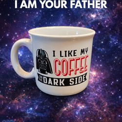 Star Wars Darth Vader Coffee Mug I Like My Coffee On The Dark Side 12oz Ceramic
Official Star Wars ceramic coffee mug featuring Darth Vader and the ph