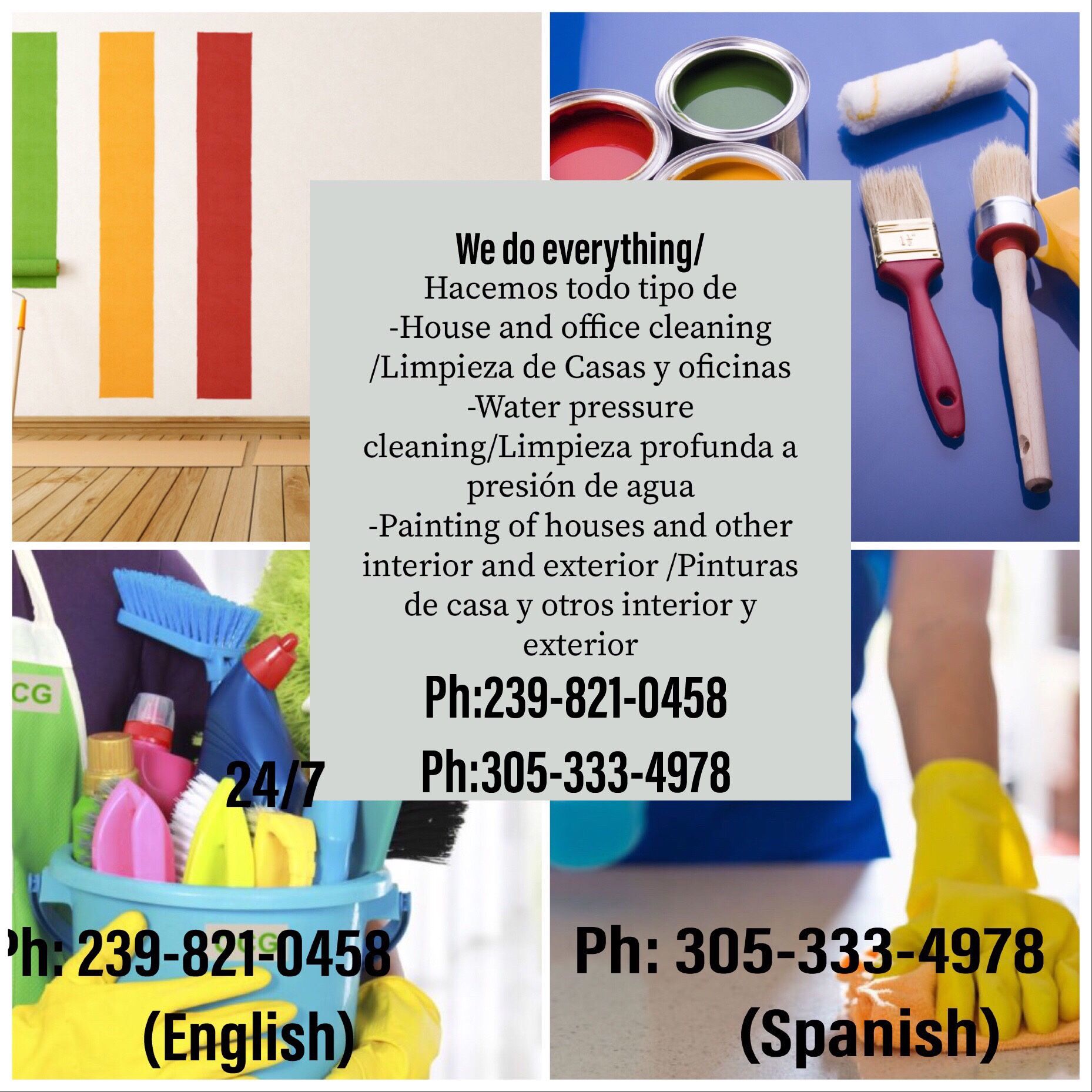 Cleaning,painting and more