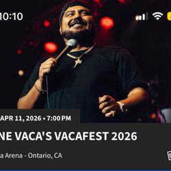 Rene vaca comedy show 2 tickets