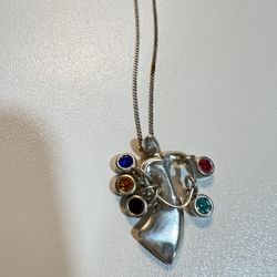 925 Birthstone Charms Grandmother's or Mother's Pendant   
