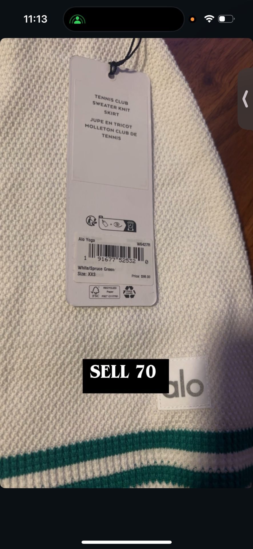 Shoes Warn Twice And Alo Skirt For