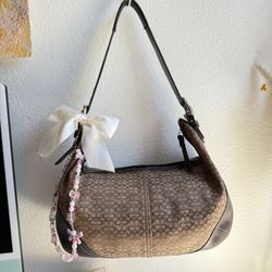 Brown Coach Shoulder Bag 