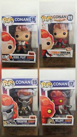 Funko Pops Conan O'Brien With Protectors