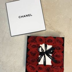 CHANEL ROSE BOX WITH PERFUME 