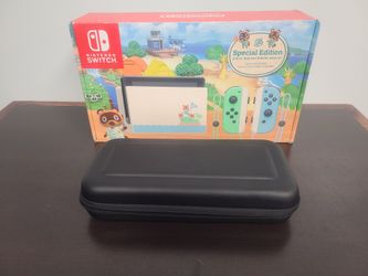 Nintendo switch animal crossing special edition.