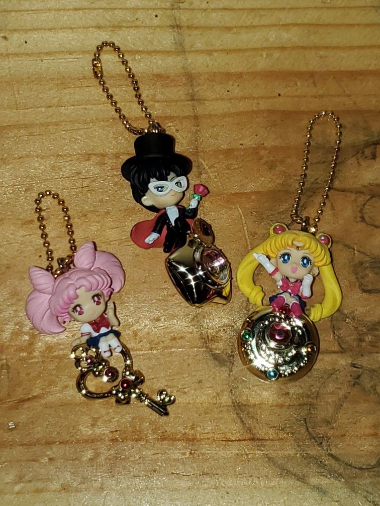 Sailor Moon Twinkle Dolly Mini Figure Keychain Collection By Bandai! Excellent Condition!