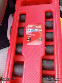 Craftsman 12 piece metric  1/2"