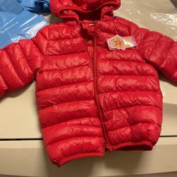 Red Toddler 3-4 Unisex Jacket