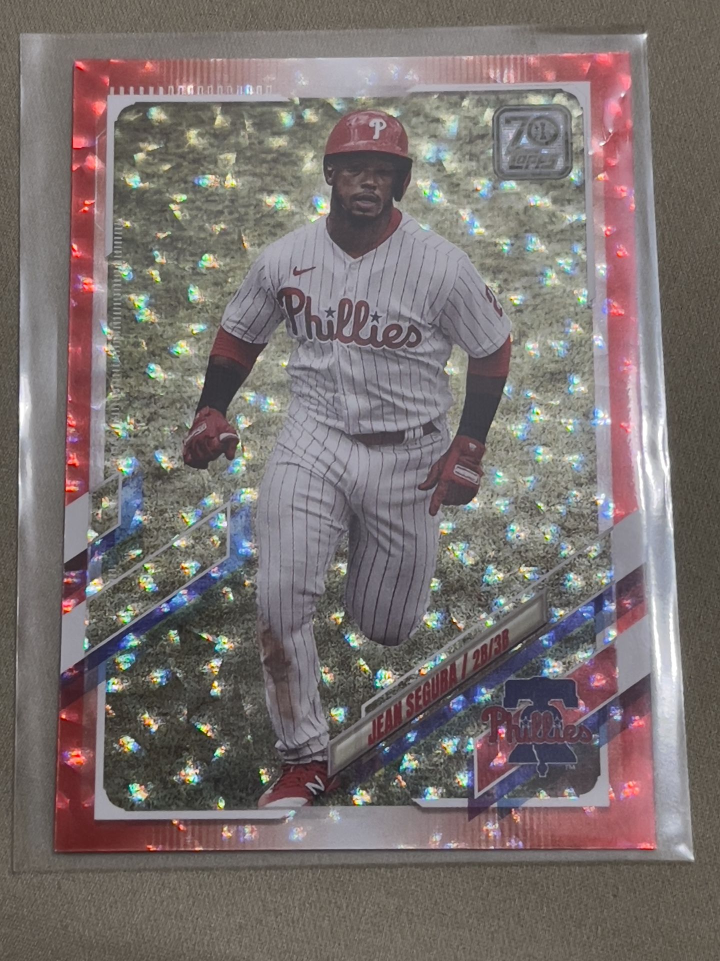 Jean Segura Philadelphia Phillies Topps 2021 Red Parallel 