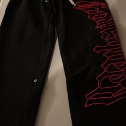 OG LOGO V2 SWEATPANTS "BLACK / RED OUTLINE"