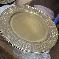 Greek Plastic Charger Plate