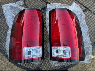 07-13 GMC Sierra Red LED Bar Tail Lights