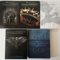 Lot of 5 Game of Thrones: The Complete 1, 2, 3, 4 & 6 Season DVD, Total 25 Discs