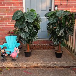 Two large artificial plants price for both
