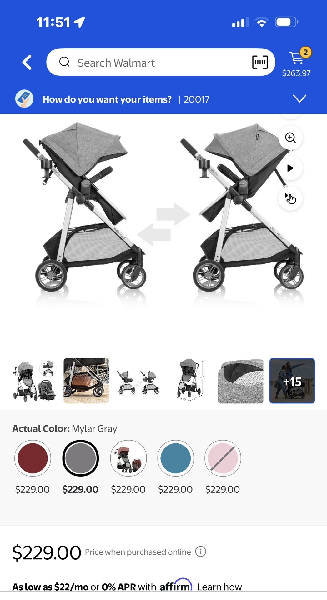 Stroller for infants and toddler