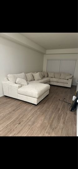 LARGE CORDUROY COUCH FROM MOR