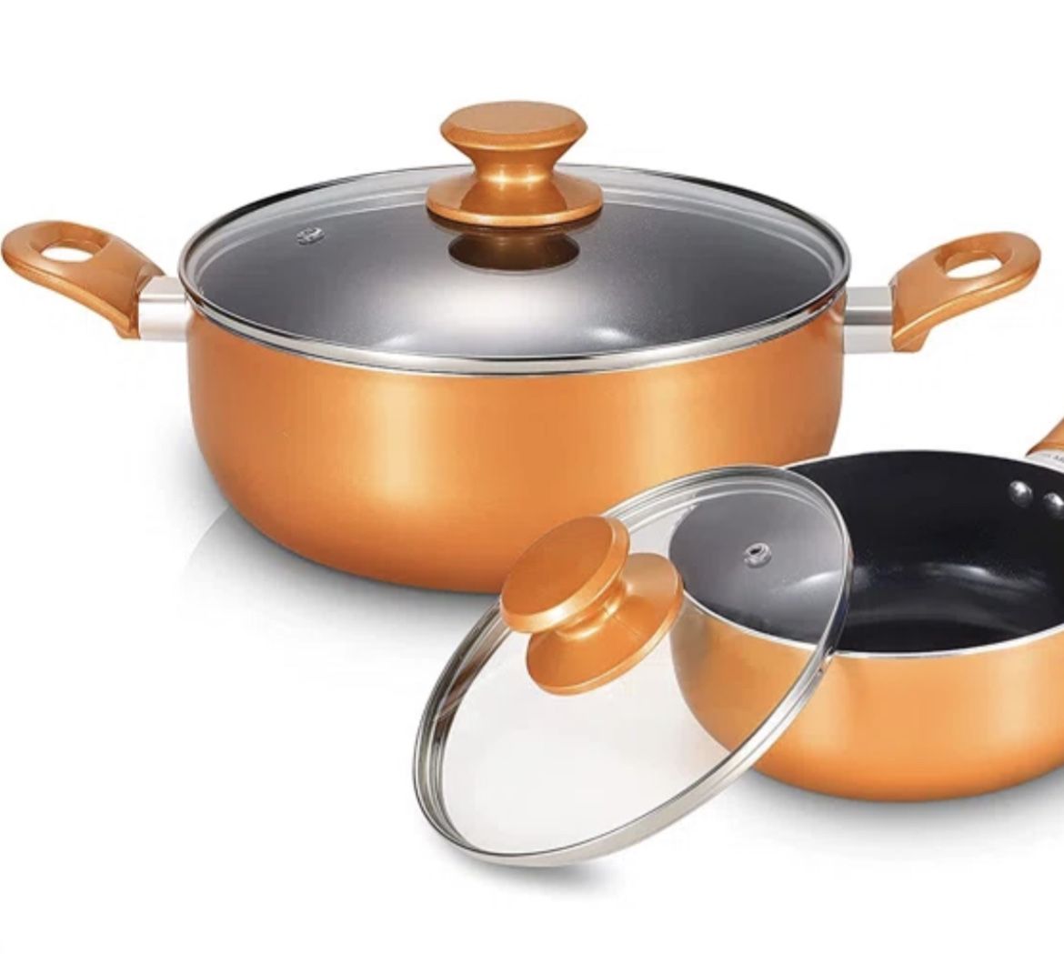 KUTIME 4-Piece Nonstick Cookware Set, Oven and Dishwasher Safe 203