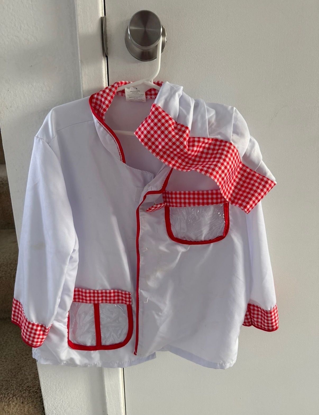 Chef Costume Size 5-6