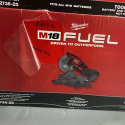 Milwaukee M18 Fuel 10” Dual Bevel Sliding Compound Miter Saw Tool Only