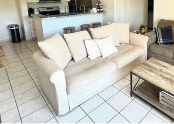 Tan sleeper sofa/couch