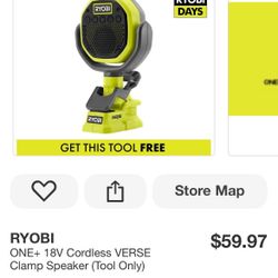 Ryobi Speaker (No Battery)