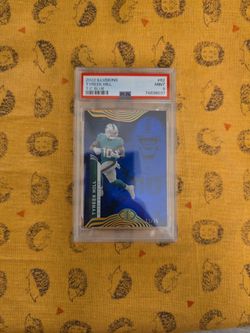 2022 Panini Illusions-Trophy Collection Blue #62 Tyreek Hill /75 -PSA 9