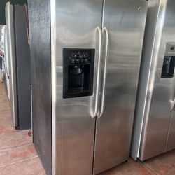 GE Side By Side Refrigerator  Used 