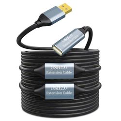 Active USB 2.0 Extension Cable 100ft Male to Female