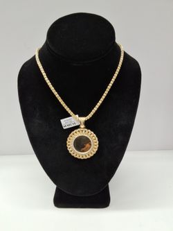 Gold Multi_Diamonds PHOTO Pendant