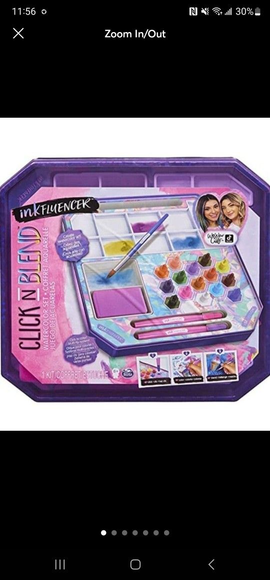 inkFLUENCER We Wear Cute Click N Blend Watercolor Set w/ 15 Colors