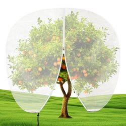 13 x 10 FT Large Fruit Tree Netting Bags Garden Plant Protector with Zipper and Drawstring