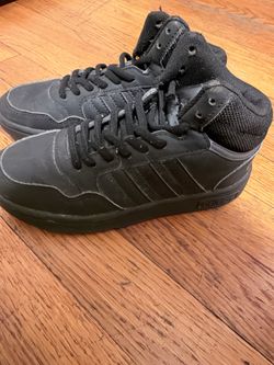 Adidas kids black shoes