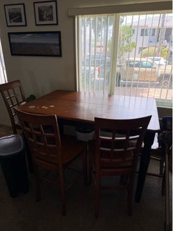 Dinner table and chairs