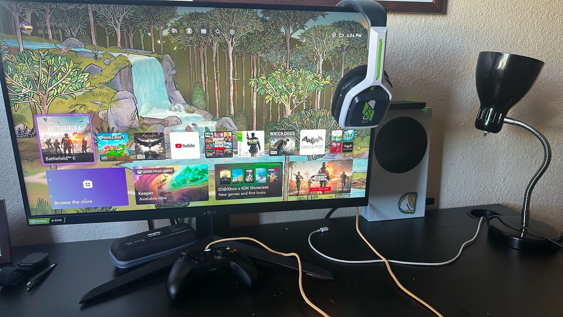 Xbox Series S With LG UltraGear 27” And 2 TB Hard drive And Astro Gaming Headset  Bluetooth 