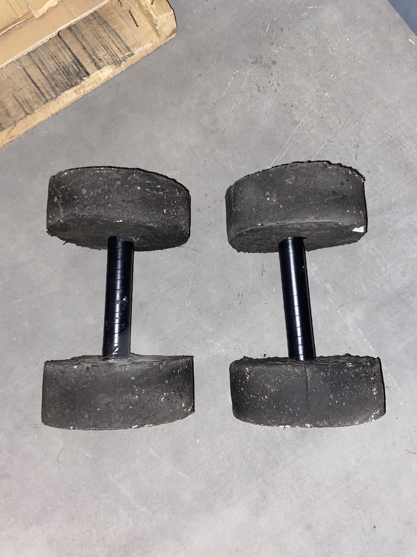 20 Pound Concrete Dumb bells