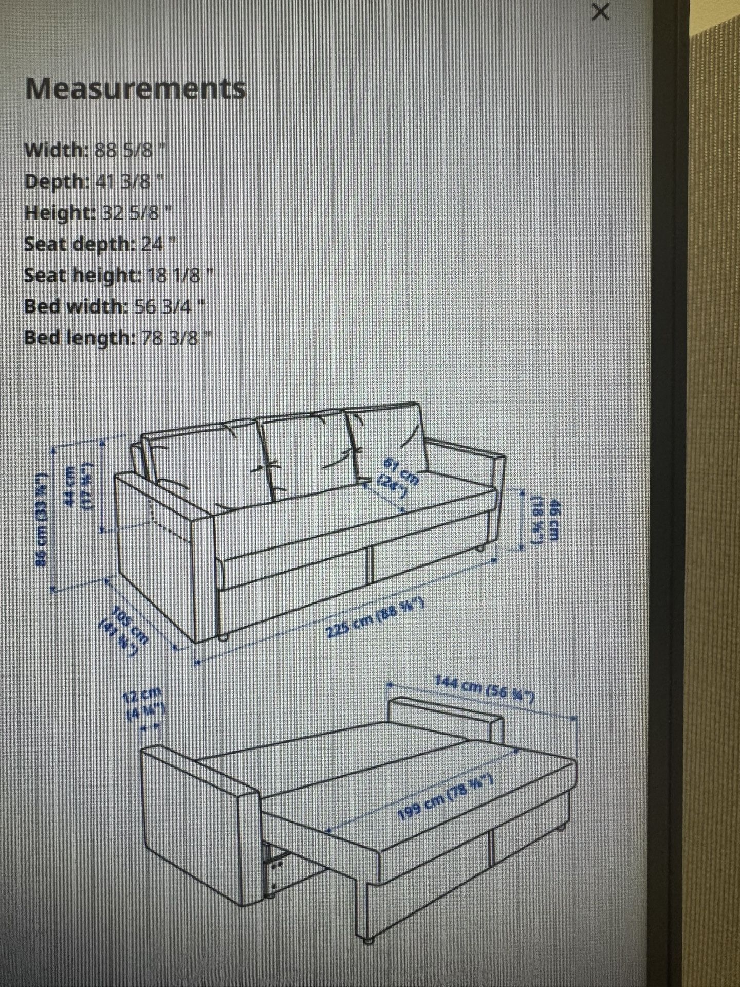 IKEA Sofa Cum Bed