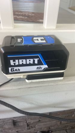 Hart 6AH 40v battery and charger