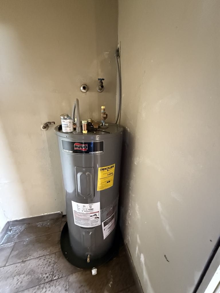 Water Heater Electric, Gas, Tankless Available 