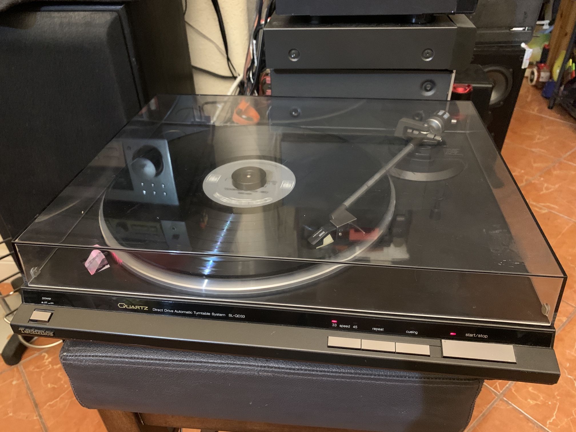 Technics SL-QD33-1 Turntable LP Player Quartz Direct Drive Automatic 