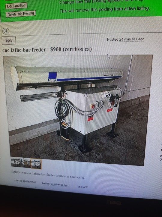 Cnc Lathe Bar Feeder Used
