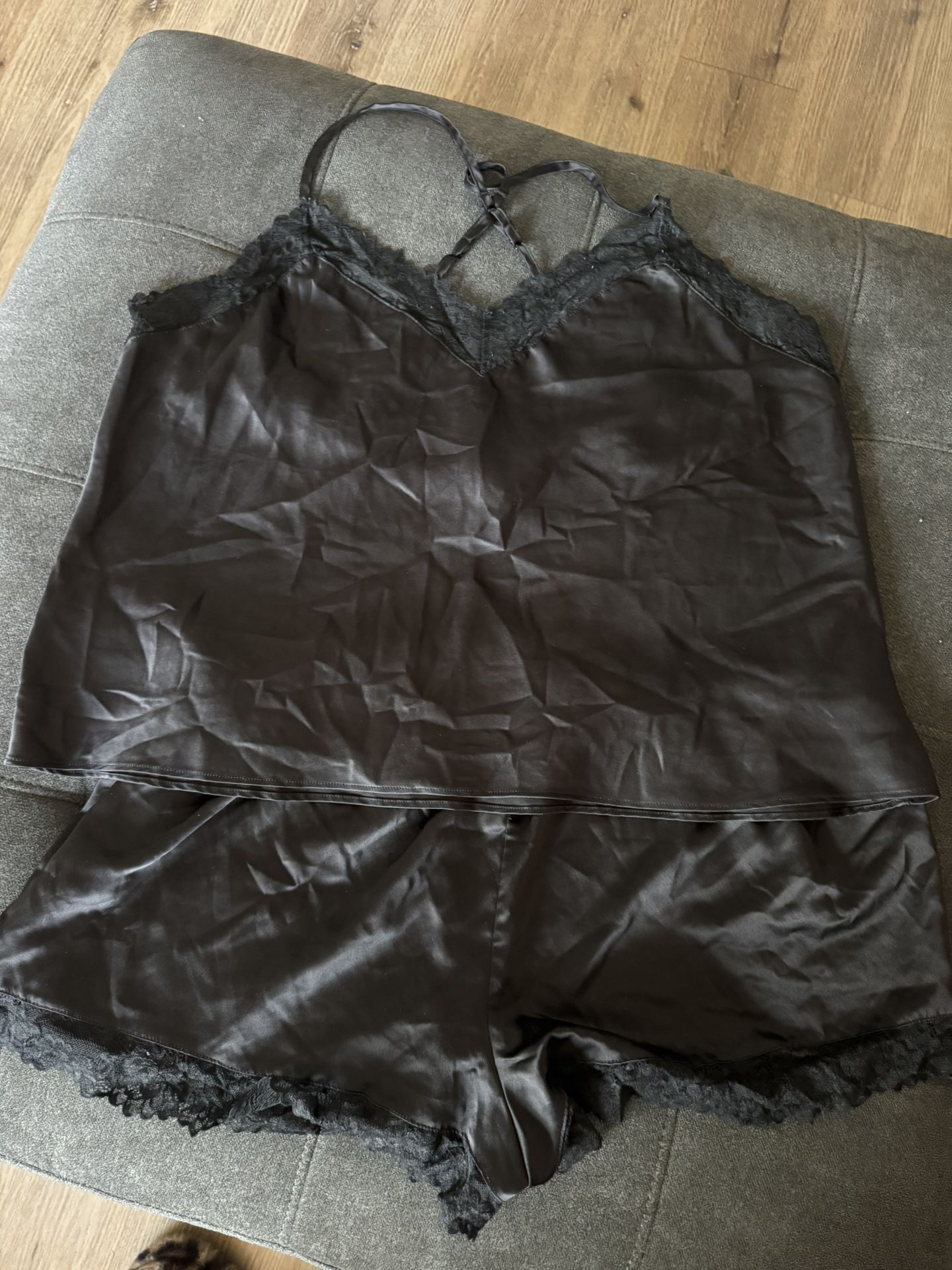 2x Satin Camisole Pj Set