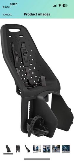 Thule Yepp Maxi Easyfit, Black, Rack Mount. - 2 Available