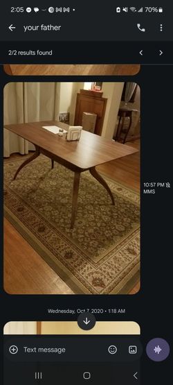Mid-Century Modern Walnut Dining Table