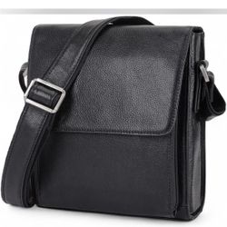 Black Leather Crossbody Purse