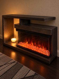 Modern Electric Fireplace Consol