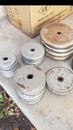 Dumbbell weights $2/lb