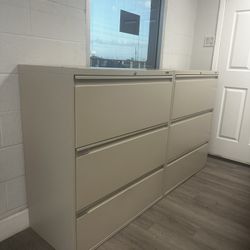 OFFICE/HOME FILE CABINET 3 DRAWERS LATERAL METAL FILE 